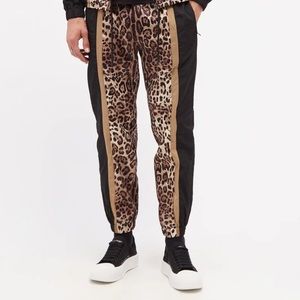 Dolce and Gabbana Leopard track pants
